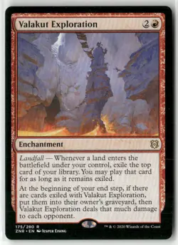 Valakut Exploration Regular R Zendikar Rising 175 NM - Image 1