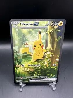 Pokemon TCG Ascended Heroes Pikachu EX Special Illustration Rare 276/217 Clean - Image 1