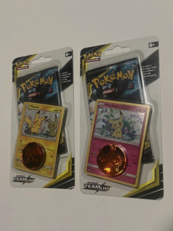 2x Sealed TEAM UP Blister Packs (Pikachu SM162 + Mimikyu SM163) Pokemon Cards - Image 2