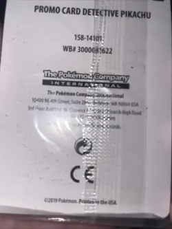 2019 Pokemon TCG "Detective Pikachu" Holo Foil promo cards (SM190 New Not Open - Image 5