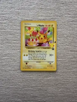 Pokemon TCG Holo Pikachu Card 24/53 Birthday Celebrations 25th Anniversary - Image 1