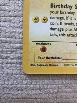 Pokemon TCG Holo Pikachu Card 24/53 Birthday Celebrations 25th Anniversary - Image 3