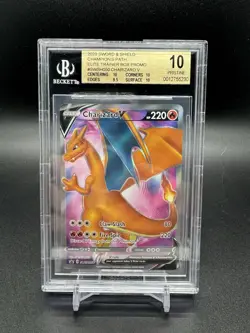 2020 Pokemon Champions Path ETB Promo Charizard V SWSH050 BGS Pristine 10 - Image 1