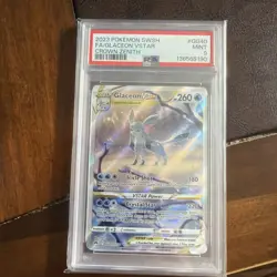 2023 Fa/Glaceon Vstar Pokemon Sword And Shield Crown Zenith GG40 NM PSA 9 - Image 1