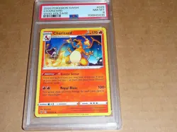 2020 Pokemon SWORD SHIELD CHARIZARD VIVID VOLTAGE #025 PSA 8 - Image 1