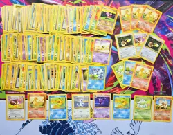 Vintage Pokemon Card Lot WOTC Set Era 150+ Charmander Eevee Squirtle Psyduck - Image 1