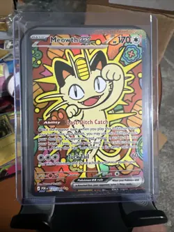Meowth ex 121/088 ENGLISH Special Illustration Rare - Perfect Order SIR Pokemon - Image 1