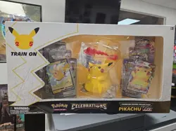 Pokemon TCG Celebrations Pikachu VMAX Premium Figure Collection Box New SEALED! 820650809408 - Image 1