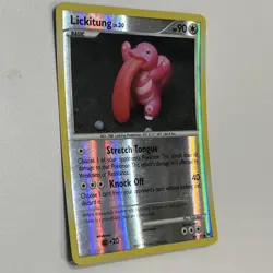 Pokemon Platinum Lickitung 80/127 Common Reverse Holo 2009 LP - Image 1