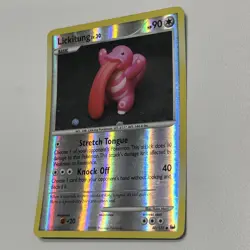 Pokemon Platinum Lickitung 80/127 Common Reverse Holo 2009 LP - Image 3