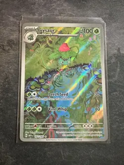 2023 Pokemon 151 Ivysaur #167/165 Holo Illustration Rare Secret - Image 1