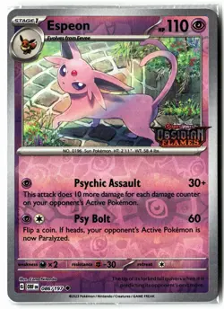 (12) Espeon 086/197 Obsidian Flames Best Buy Exclusive Promo Pokemon TCG Sealed! - Image 2