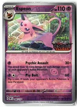 (12) Espeon 086/197 Obsidian Flames Best Buy Exclusive Promo Pokemon TCG Sealed! - Image 3