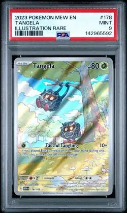 2023 Pokemon Mew En Tangela Illustration Rare #178 PSA 9 Mint - Image 1