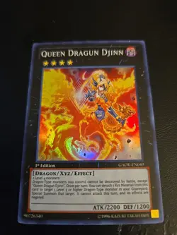 Queen Dragun Djinn GAOV-EN049 Galactic Overlord 1st Edition Yu-Gi-Oh! Nm-LP - Image 1