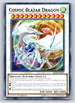 Cosmic Blazar Dragon Common Legendary Duelists: Magical Hero LED6-EN029 LP - Image 1