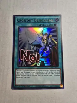 YuGiOh! Crossout Designator RA05-EN118 STAMPED ART RARITY Collection 5 - Image 1