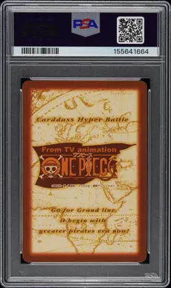 1999 ONE PIECE CARDDASS HYPER BATTLE FIRST STAGE #C01 LUFFY PSA 9 - Image 2