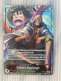 OP12 Legacy of the Master Silvers Rayleigh Alt Leader Luffy One Piece TCG - Image 2