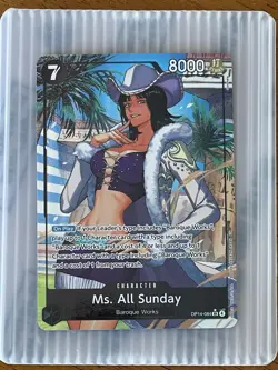 MS. ALL SUNDAY 2026 ONE PIECE THE AZURE Sea’s Seven ALT ART SUPER RARE OP14-084 - Image 2