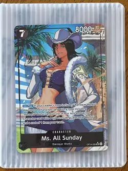 MS. ALL SUNDAY 2026 ONE PIECE THE AZURE Sea’s Seven ALT ART SUPER RARE OP14-084 - Image 4