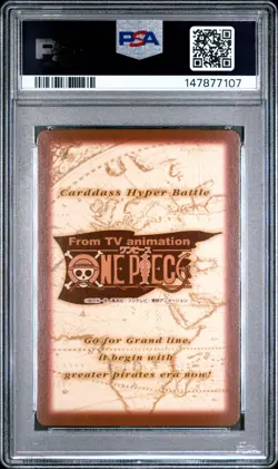 1999 ONE PIECE CARDDASS HYPER BATTLE FIRST STAGE #C06 ZORO PSA 9 - Image 2