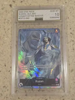 One Piece Legacy Of The Master Kuzan OP12-040 Leader Alt Art AGS 10 English - Image 1