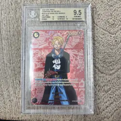 2025 ONE PIECE OP13-120 RED MANGA ALTERNATE ART SABO BGS 9.5 RED MANGA SABO - Image 1