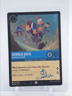 DONALD DUCK CAMK 2023 DISNEY LORCANA COMMON AUTOGRAPH Q6095 - Image 1