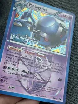 Metagross Prerelease Promo Black & White Plasma Freeze BW75 Pokemon RARE LP - Image 3