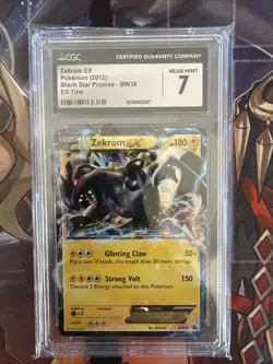 Zekrom EX BW38 Black & White Holo Promo Graded CGC 7 - Image 1
