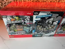 (10) Black Bolt & White Flare Binder & Poster Collection from Sam's - 5 of Each - Image 3