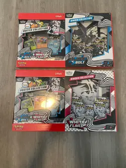 Pokemon Black Bolt and White Flare Binder + Poster Collection Sam's Club Bundles - Image 1