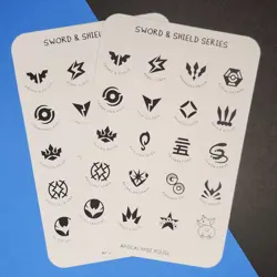 Pokemon TCG Set Sticker Labels | Full Set Logo Sticker Sheets - Image 2