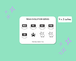 Pokemon TCG Set Sticker Labels | Full Set Logo Sticker Sheets - Image 3