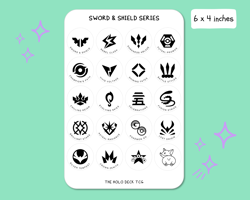 Pokemon TCG Set Sticker Labels | Full Set Logo Sticker Sheets - Image 5