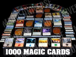 1000 MAGIC THE GATHERING MTG Cards With 100 Lands! FOILS & RARES INCLUDED! - Image 1