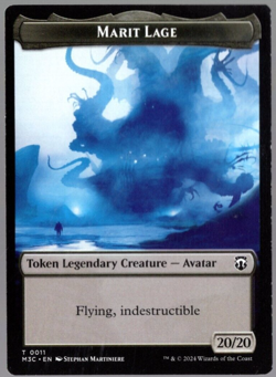 Marit Lage / Sand Warrior 0011-0023 Double Sided Token MH3 MTG NM - Image 1