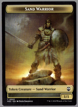 Marit Lage / Sand Warrior 0011-0023 Double Sided Token MH3 MTG NM - Image 2