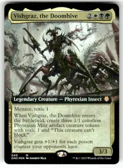 Vishgraz the Doomhive Extended Art 40 MTG ONC M NM Foil - Image 1