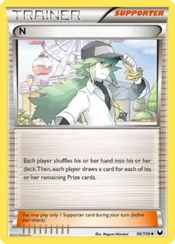 Pokemon TCG - N - 96/108 - Uncommon - Black & White: Dark Explorers [Light Play] - Image 1