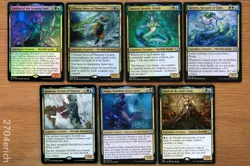 Set of 7 Legendary Merfolk Commander Creatures *NM* Magic Lot MTG EDH Group - Image 1