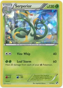Pokemon Black & White 5/114 Serperior Holo Rare Card - Image 1