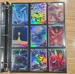 Lot of 63 Custom holo fanart mixed V Pokemon Trading Card Sleeved & Top Loaded! - Image 5