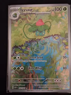Ivysaur Scarlet Violet-151 Holo Card 167/165 IR English MINT ☆☆ - Image 2
