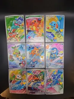 Pokemon 2026 First Partner Illustration Collection Series 1 Promo Set 9 Cards - Image 1