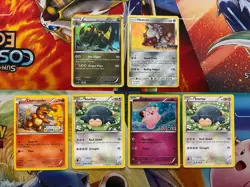 Pokemon Card Lot Cracked Ice Holo Etc Fire Snorlax Build A Bear Charmander - Image 1