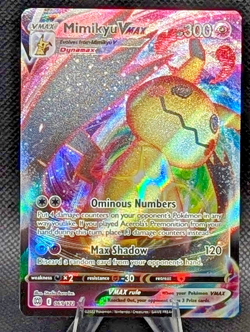 Pokemon Cards Mimikyu VMAX 069/172 Brilliant Stars Holo VMAX Rare NM - Image 1