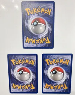 1999 Pokemon TCG Jungle & Base Set Lot - 3 Cards, Vaporeon, Marowak, Cubone - Image 2