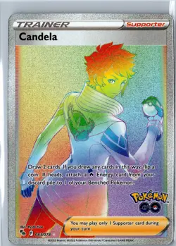 Pokemon TCG Candela Trainer Card 083/078 Secret Rare Pokemon Go NM Condition - Image 1